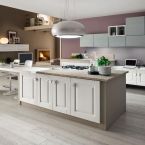 Cucina zenzero impiallacciata legno rovere Promozione Sicilia offerta sconti arredamento 1